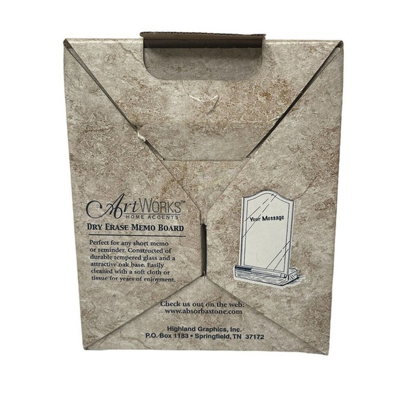 NEW Art Works Oak Cats Kittens Oak Table Deck Counter Top Dry Erase Memo Board - Picture 6 of 6